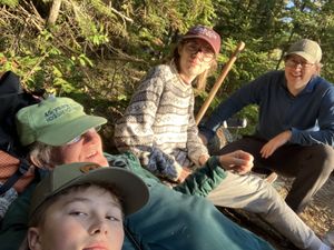 Resting on the trail